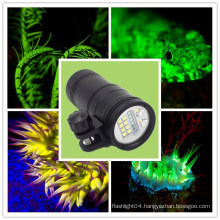 Super bright 5000lumen underwater photo light 100m diving depth waterproof scuba flashlight